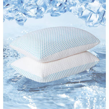 Beautyrest silver sensacool shapeable memory foam cluster clearance pillow